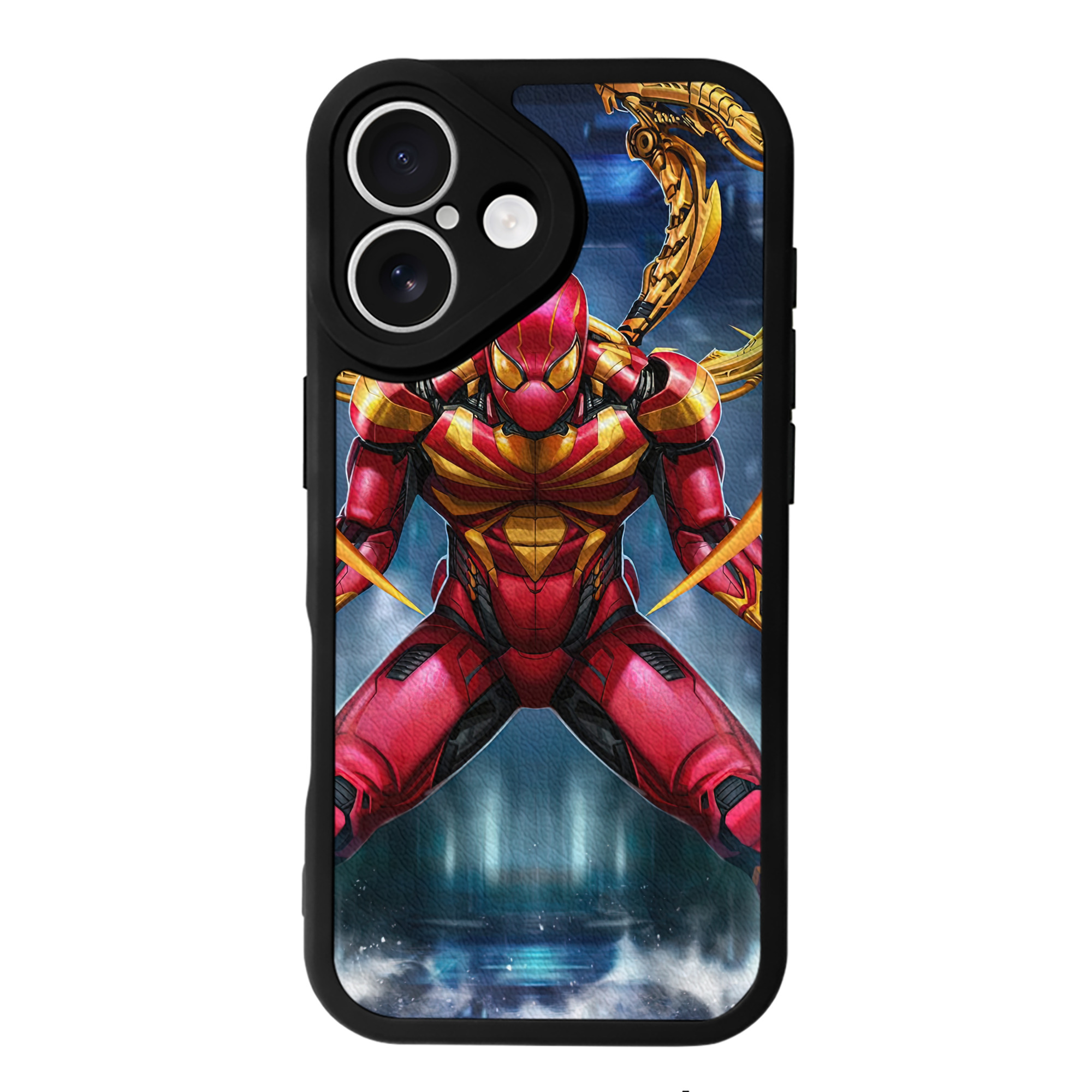 Spider Man スパイダーマン 【iPhone 16シリーズ対応】シリコンスマホケース（レザー調） 材質：シリコン